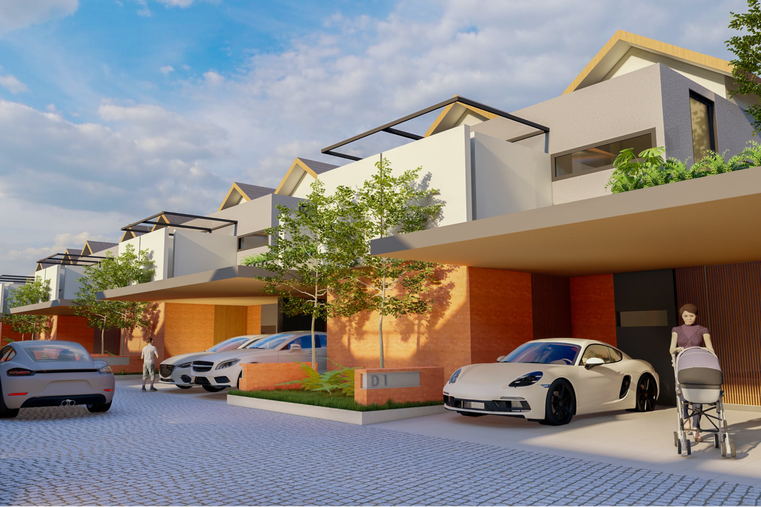 Rumah Modern 3 Kamar One Gate System di Denpasar