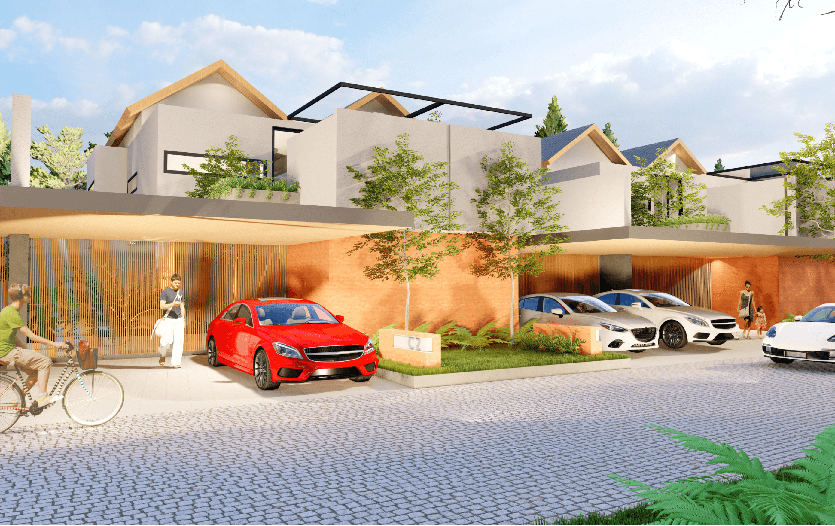 Rumah 2 Lantai Tipe 135 di Complex One Gate System