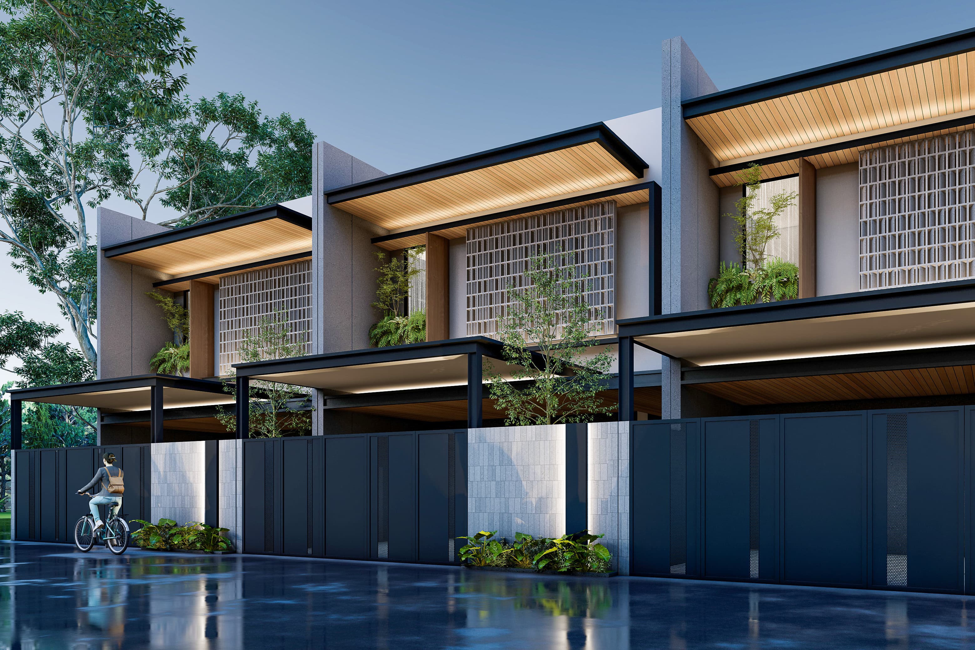 RUMAH SEMI VILLA DENGAN NUANSA MODERN KONTEMPORER DI TEUKU UMAR BARAT 2