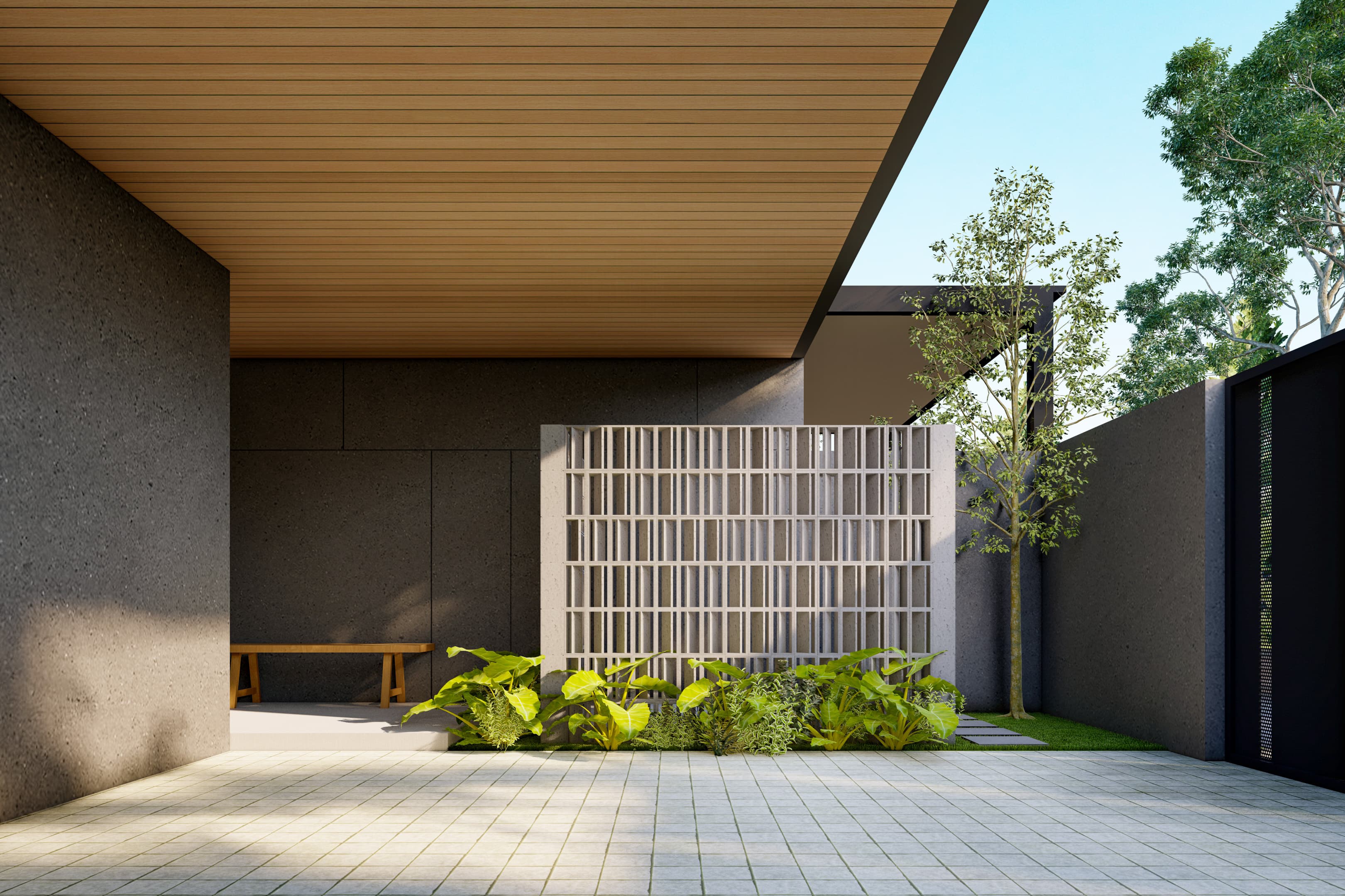 RUMAH SEMI VILLA DENGAN NUANSA MODERN KONTEMPORER DI TEUKU UMAR BARAT 3