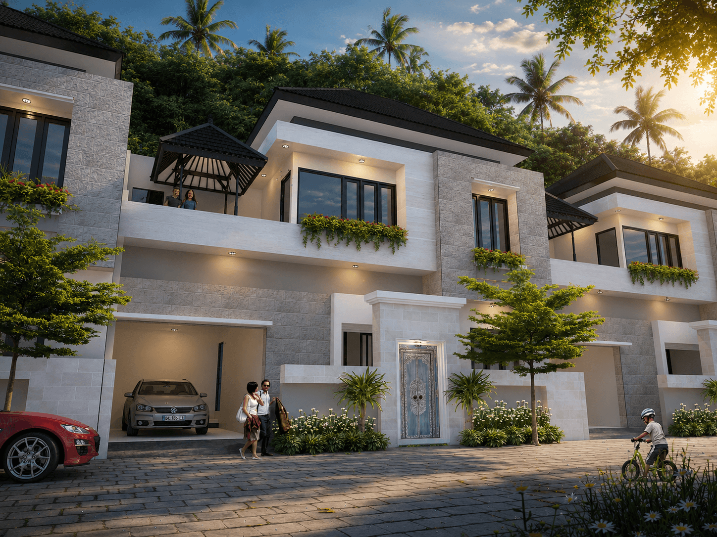 Rumah Bali Modern di Sedap Malam 3